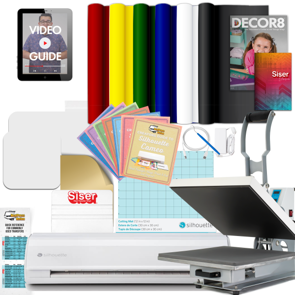 Silhouette Cameo 5 Deluxe Bundle with HPN Craft Pro Heat Press on Sale
